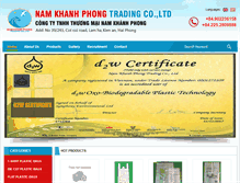 Tablet Screenshot of namkhanhphongco.com